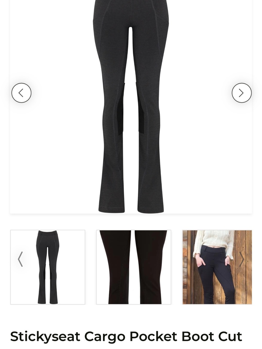 Bootcut Equestrian Breeches, size Large/Tall